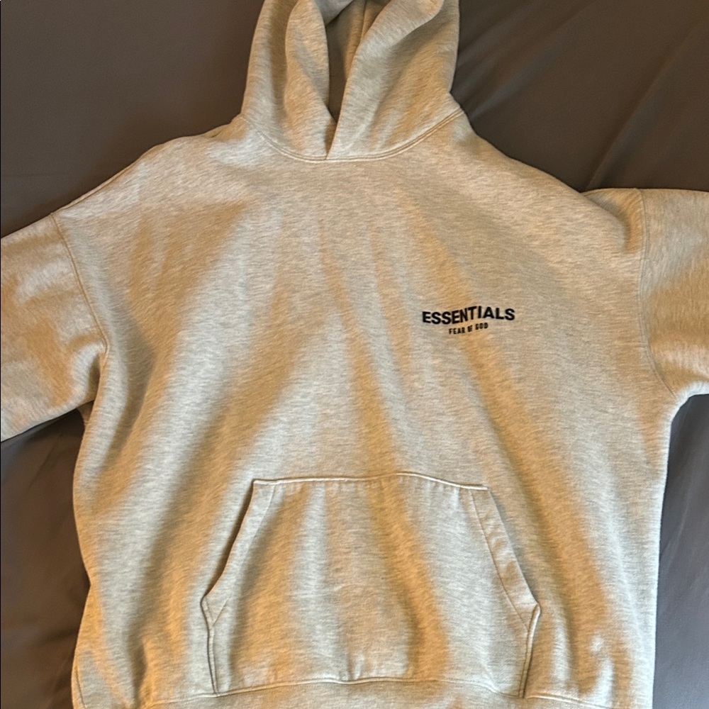 Essentials Gray Hoodie Jacket